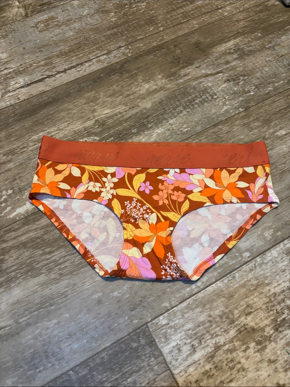 Aerie medium boybriefs Floral Hipster Briefs in Warm Autumn Colors